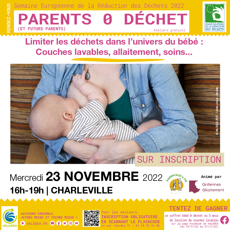 SERD 2022 - Limiter les dechets dans l univers du bebe - parentage et compagnie - Ardennes allaitement