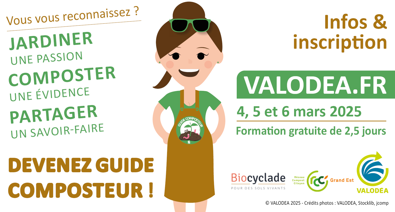 Visuel - slide site internet - formation guide composteur - Valodea 2025