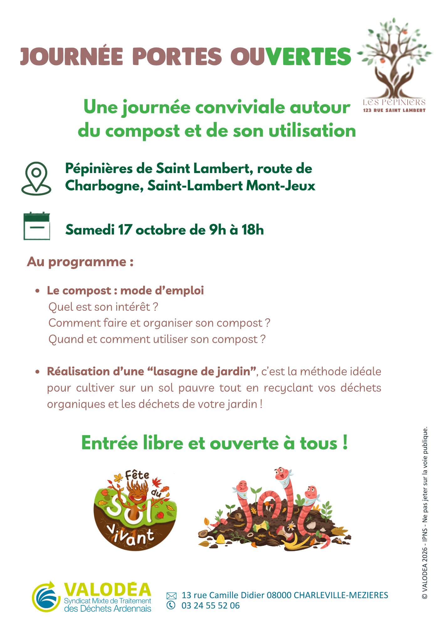 Portes ouvertes Pepinieres St Lambert